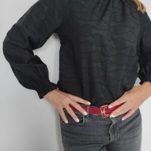 Czarna bluzka Pulz Jeans