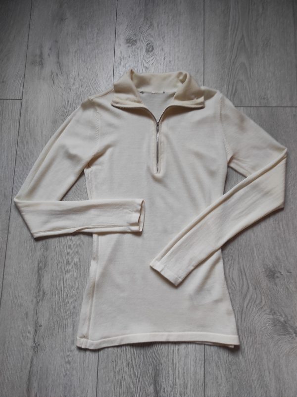 Kremowe wełniane polo Just Female